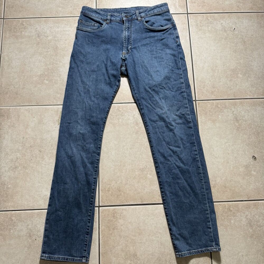 Peter Millar Men’s Size 30x32 Blue Medium Wash Straight Leg Stretch Casual Jeans